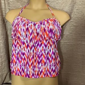 Catalina Women's Swim Top - Purple, Orange, White